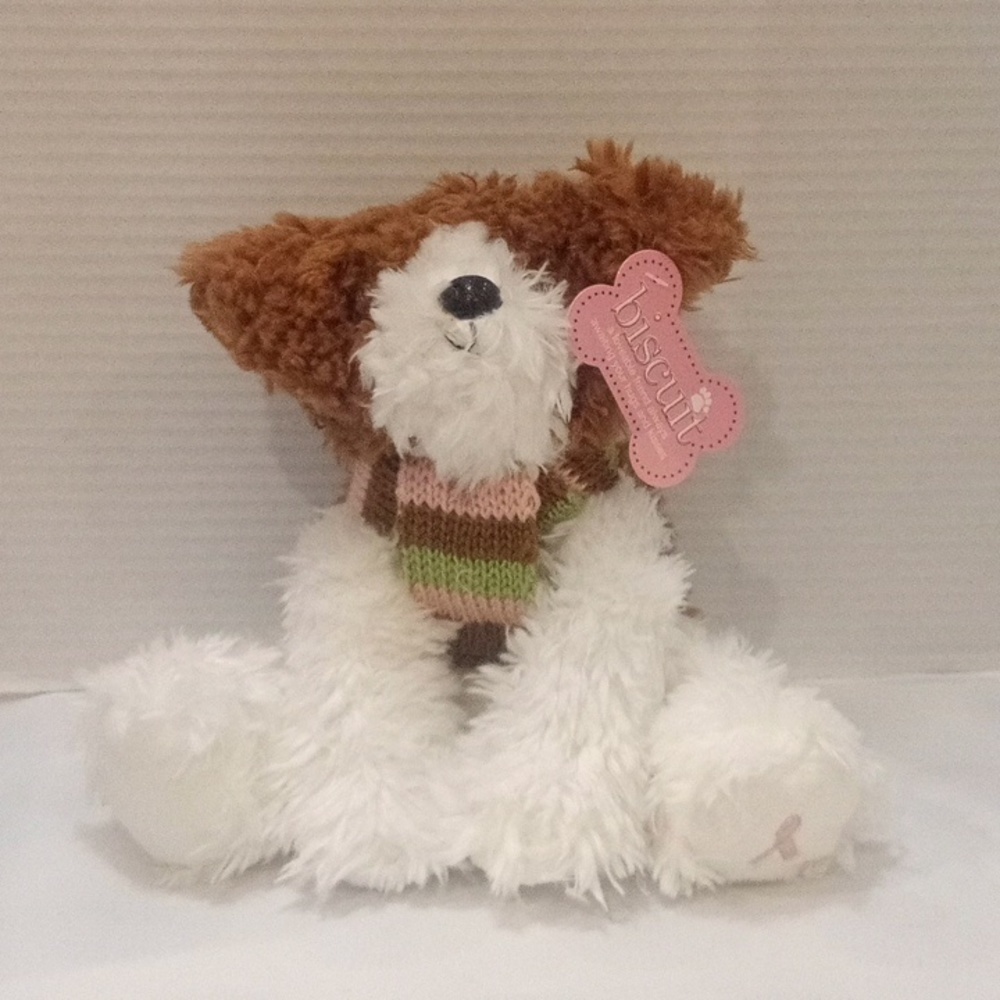 Dressbarn Biscuit limited edition breast cancer awareness dog (T6)